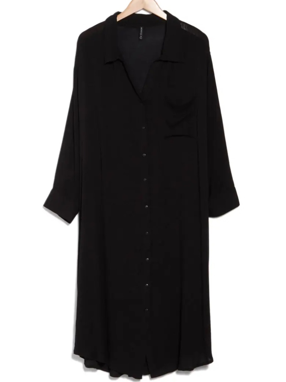 Boho Me Gauze Button Front Cotton Shirtdress